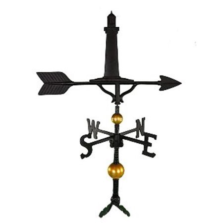 GARDENGEAR 300 Series 32 In Deluxe Black Cape Cod Lighthouse Weathervane GA787760